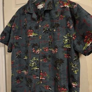 Miami collection Blue and Red Tropical Shirt